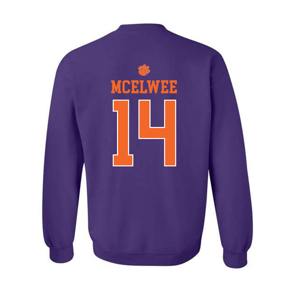 Clemson - NCAA Women's Lacrosse : Caitlin McElwee - Classic Shersey Crewneck Sweatshirt-1