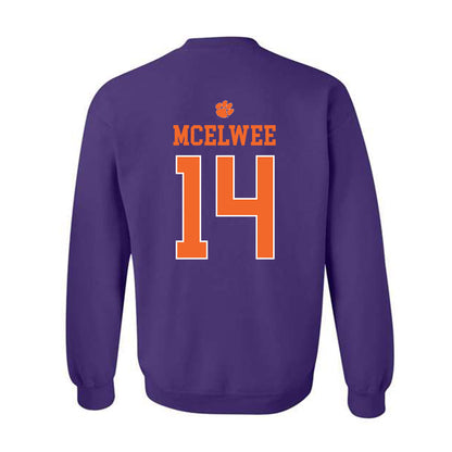 Clemson - NCAA Women's Lacrosse : Caitlin McElwee - Classic Shersey Crewneck Sweatshirt-1