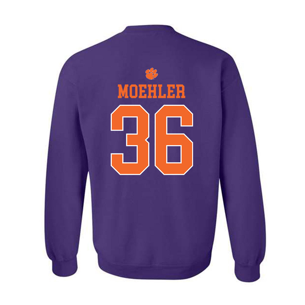Clemson - NCAA Baseball : Dane Moehler - Classic Shersey Crewneck Sweatshirt-1