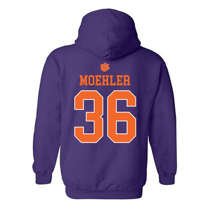 Clemson - NCAA Baseball : Dane Moehler - Classic Shersey Hooded Sweatshirt-1