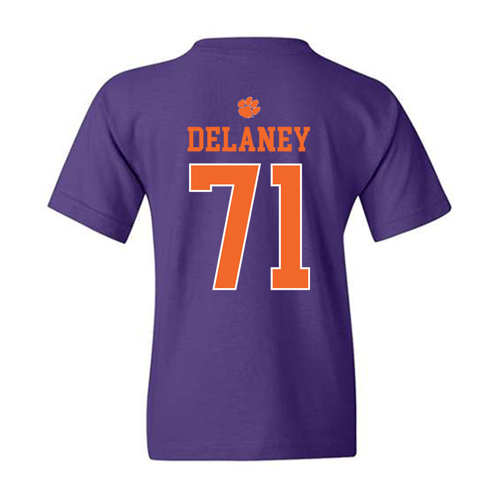 Clemson - NCAA Football : Leo Delaney - Classic Shersey Youth T-Shirt-1