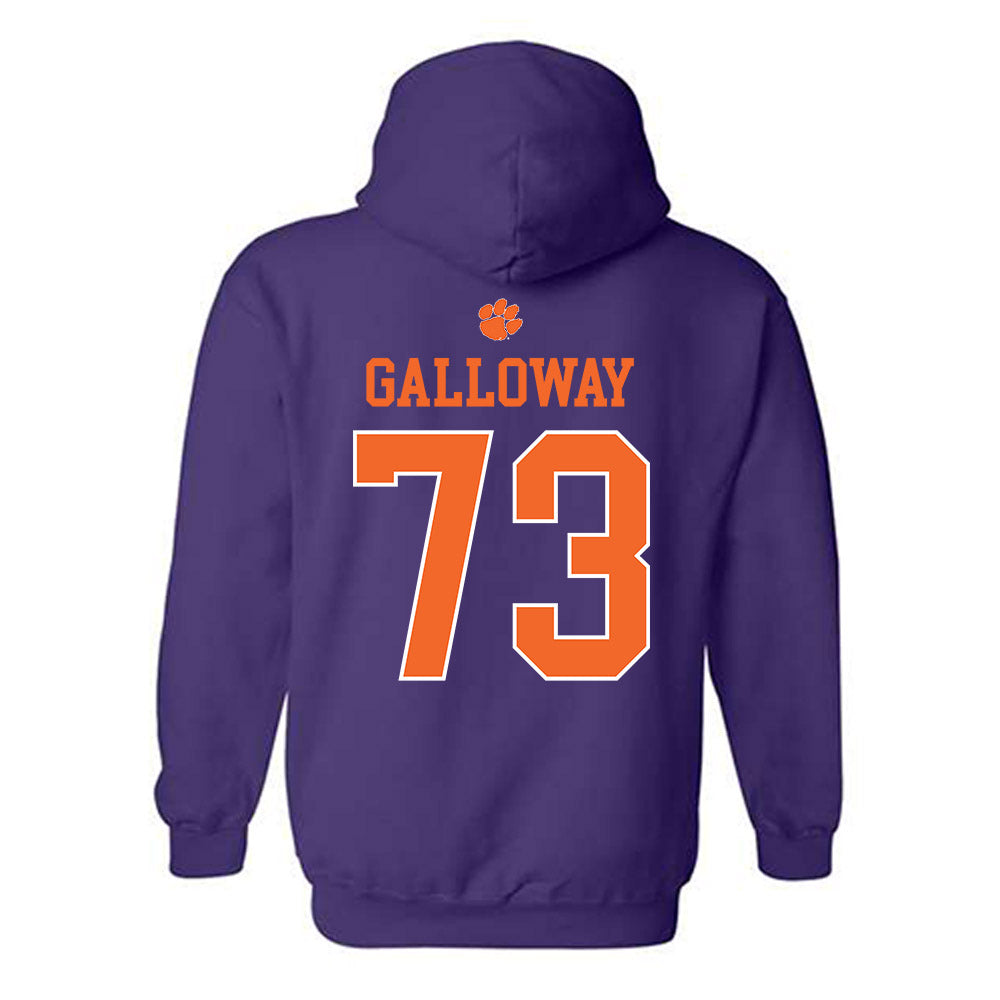 Clemson - NCAA Football : Hayes Galloway - Classic Shersey Hooded Sweatshirt-1