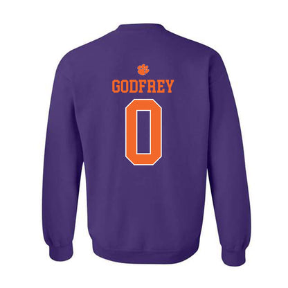 Clemson - NCAA Men's Basketball : RJ Godfrey - Classic Shersey Crewneck Sweatshirt-1