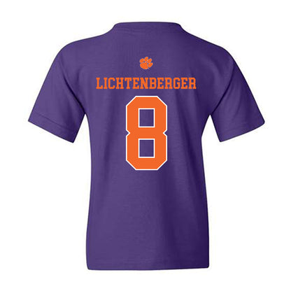 Clemson - NCAA Baseball : Tyler Lichtenberger - Classic Shersey Youth T-Shirt-1