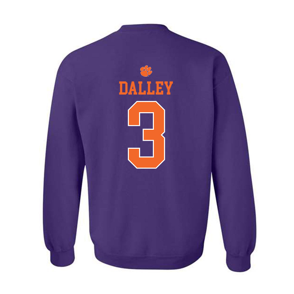 Clemson - NCAA Baseball : Ty Dalley - Classic Shersey Crewneck Sweatshirt-1