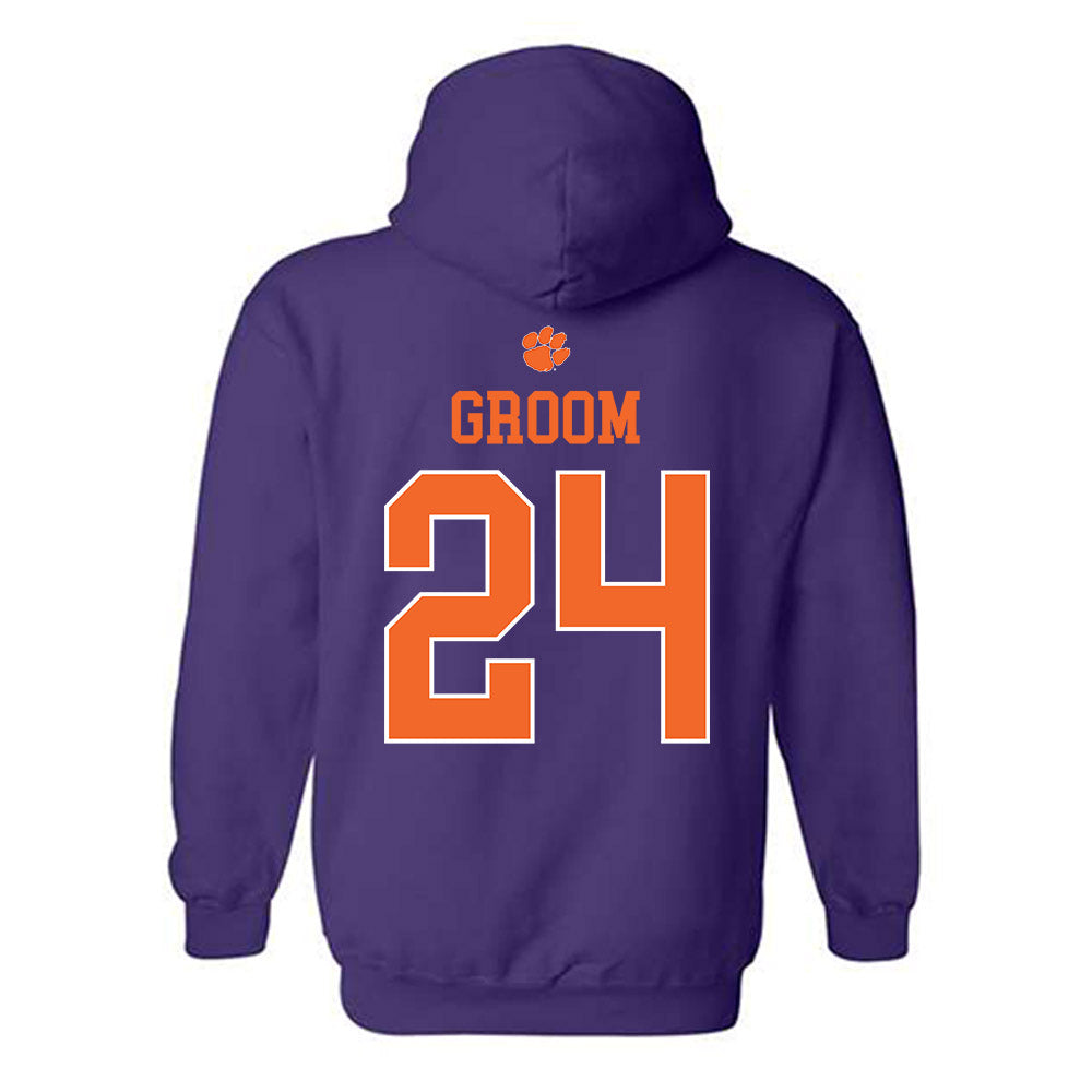 Clemson - NCAA Women's Volleyball : Anika Groom - Classic Shersey Hooded Sweatshirt-1