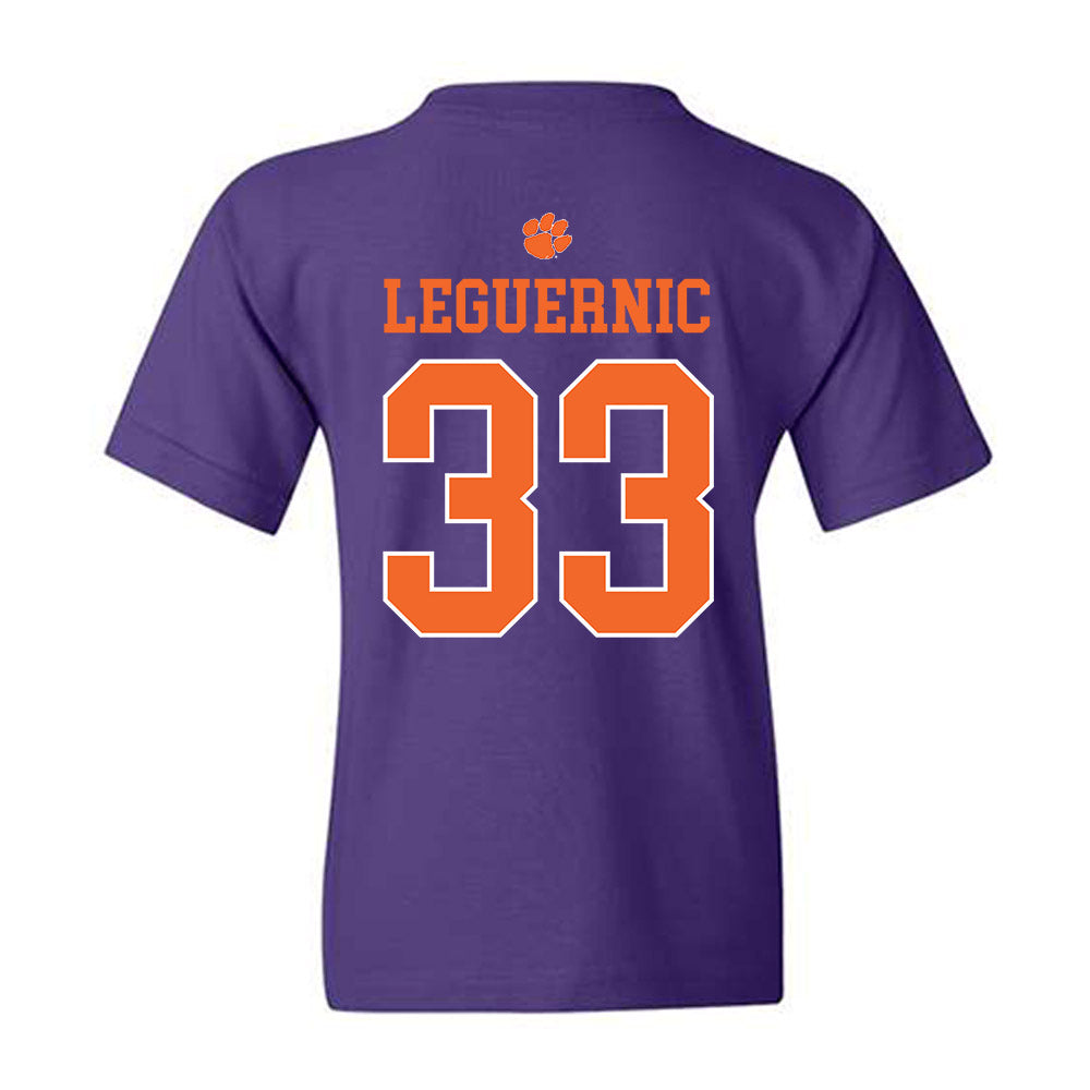 Clemson - NCAA Baseball : Justin LeGuernic - Classic Shersey Youth T-Shirt-1