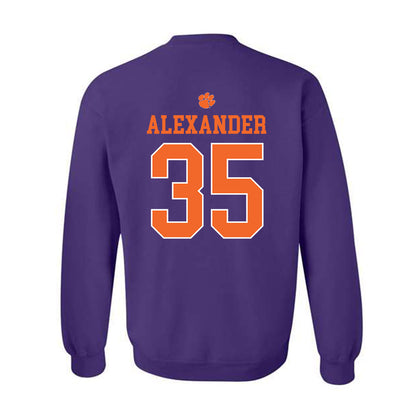 Clemson - NCAA Football : Jeremiah Alexander - Classic Shersey Crewneck Sweatshirt-1