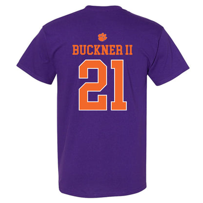 Clemson - NCAA Men's Basketball : Ace Buckner II - Classic Shersey T-Shirt-1
