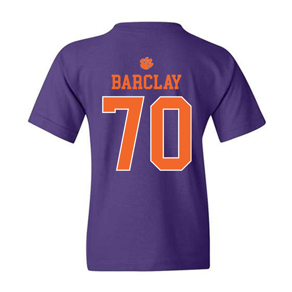 Clemson - NCAA Football : Chancellor Barclay - Classic Shersey Youth T-Shirt-1