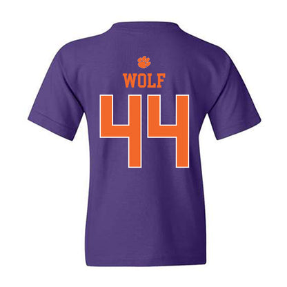 Clemson - NCAA Football : Jack Wolf - Classic Shersey Youth T-Shirt-1