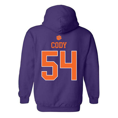 Clemson - NCAA Football : Kam Cody - Classic Shersey Hooded Sweatshirt-1