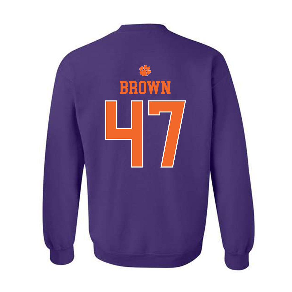 Clemson - NCAA Football : Sammy Brown - Classic Shersey Crewneck Sweatshirt