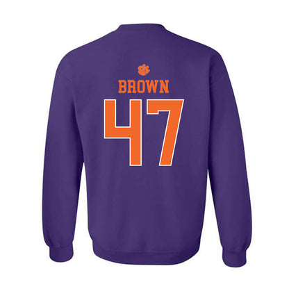 Clemson - NCAA Football : Sammy Brown - Classic Shersey Crewneck Sweatshirt