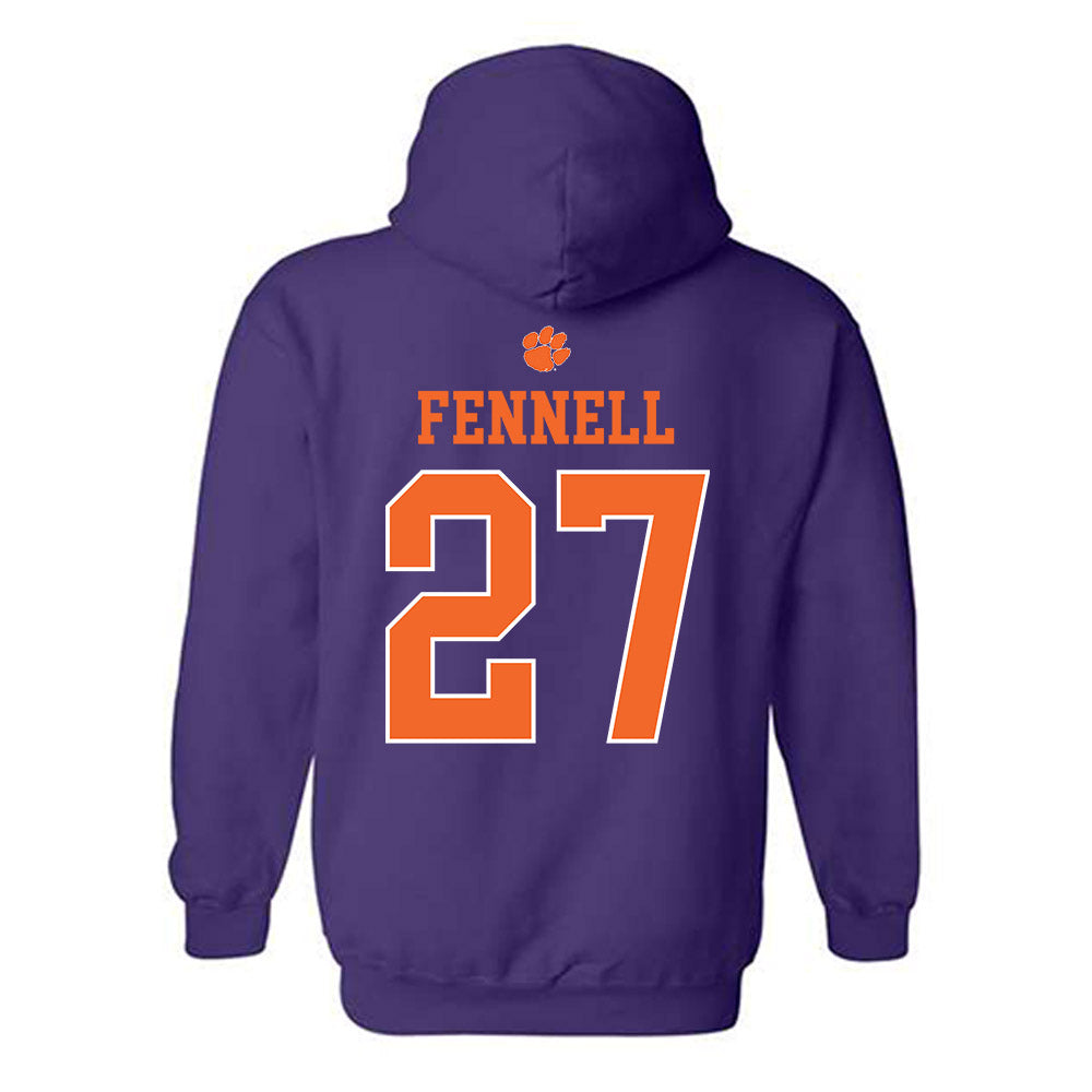 Clemson - NCAA Softball : Riley Fennell - Classic Shersey Hooded Sweatshirt-1
