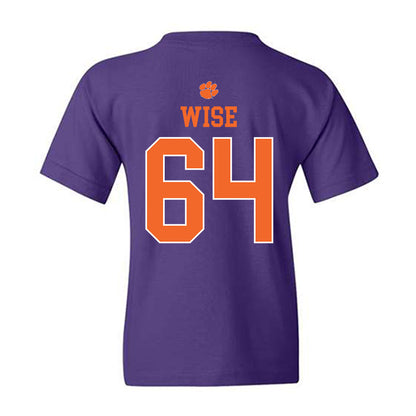 Clemson - NCAA Football : Grant Wise - Classic Shersey Youth T-Shirt-1