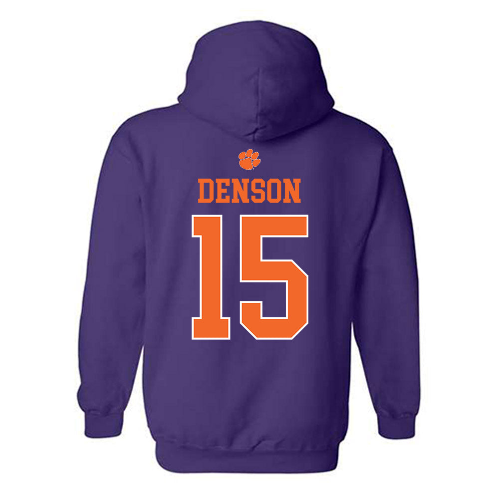 Clemson - NCAA Football : Chris Denson - Classic Shersey Hooded Sweatshirt-1
