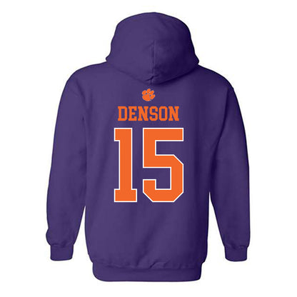 Clemson - NCAA Football : Chris Denson - Classic Shersey Hooded Sweatshirt-1