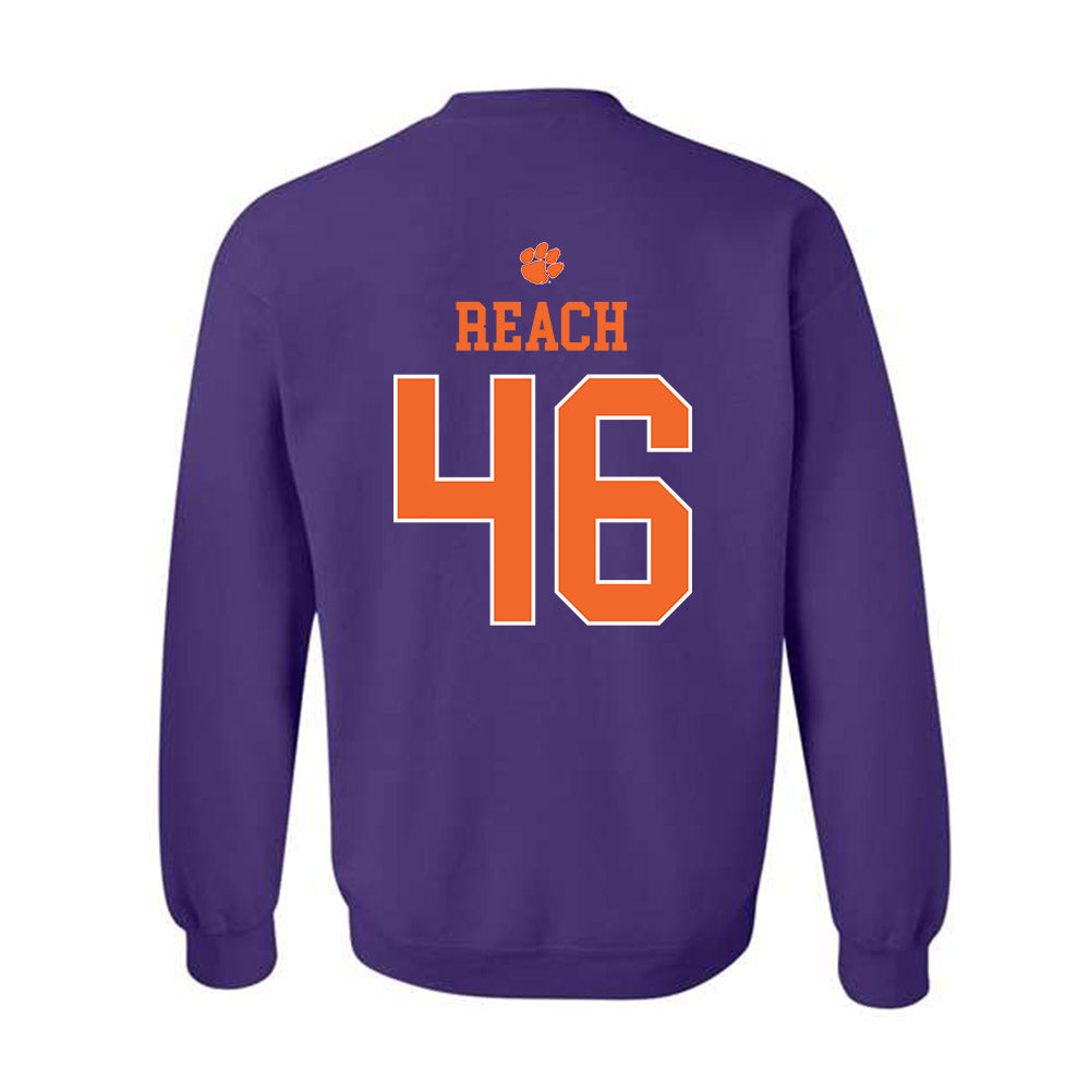 Clemson - NCAA Football : Jackson Reach - Classic Shersey Crewneck Sweatshirt-1