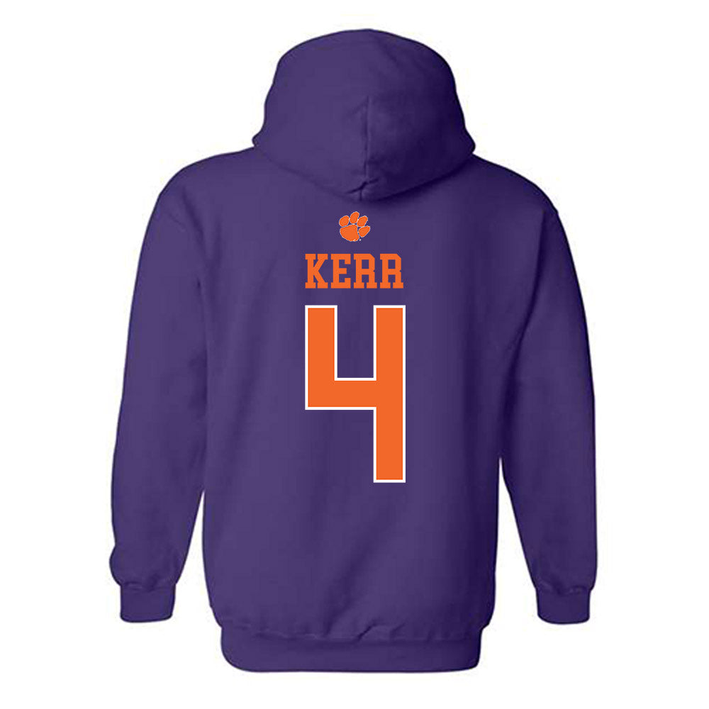 Clemson - NCAA Women's Soccer : Neely Kerr - Classic Shersey Hooded Sweatshirt-1