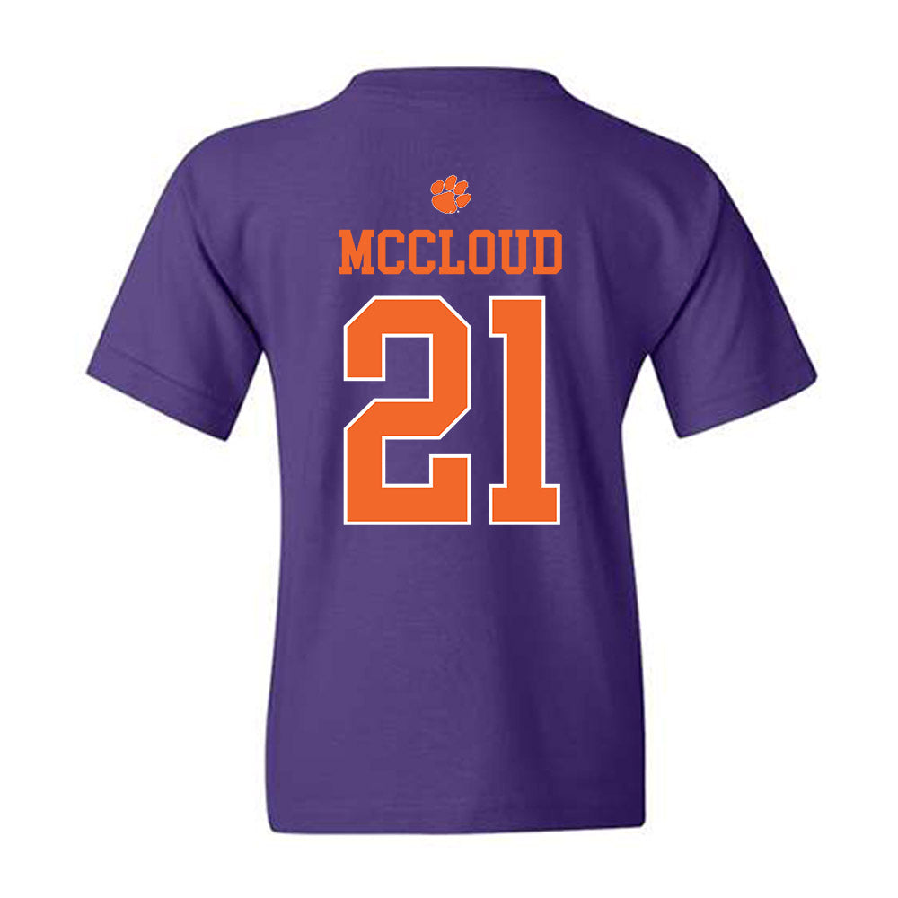 Clemson - NCAA Football : Kobe McCloud - Classic Shersey Youth T-Shirt-1