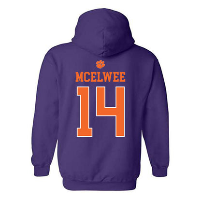 Clemson - NCAA Women's Lacrosse : Caitlin McElwee - Classic Shersey Hooded Sweatshirt-1