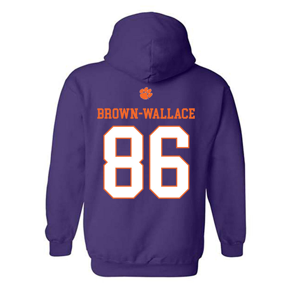 Clemson - NCAA Football : Jaylen Brown-Wallace - Classic Shersey Hooded Sweatshirt-1
