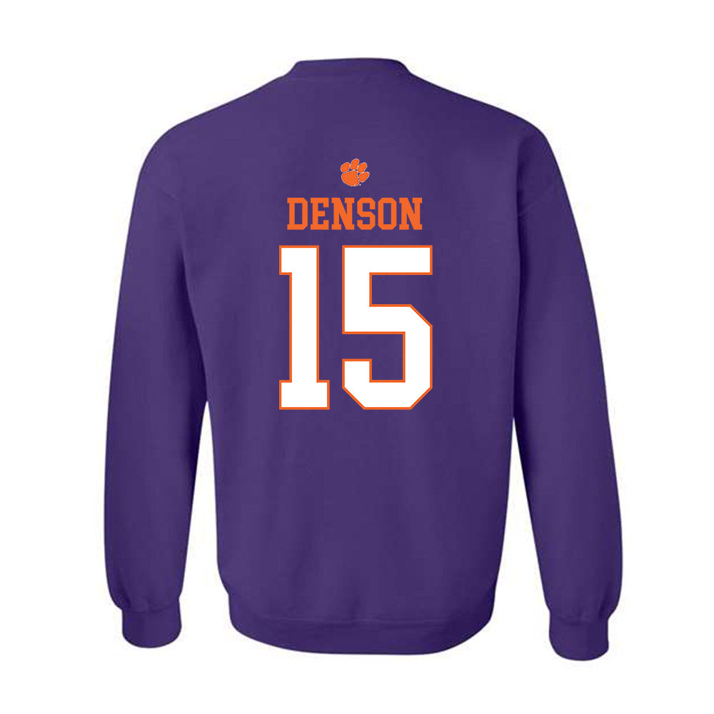 Clemson - NCAA Football : Chris Denson - Classic Shersey Crewneck Sweatshirt-1