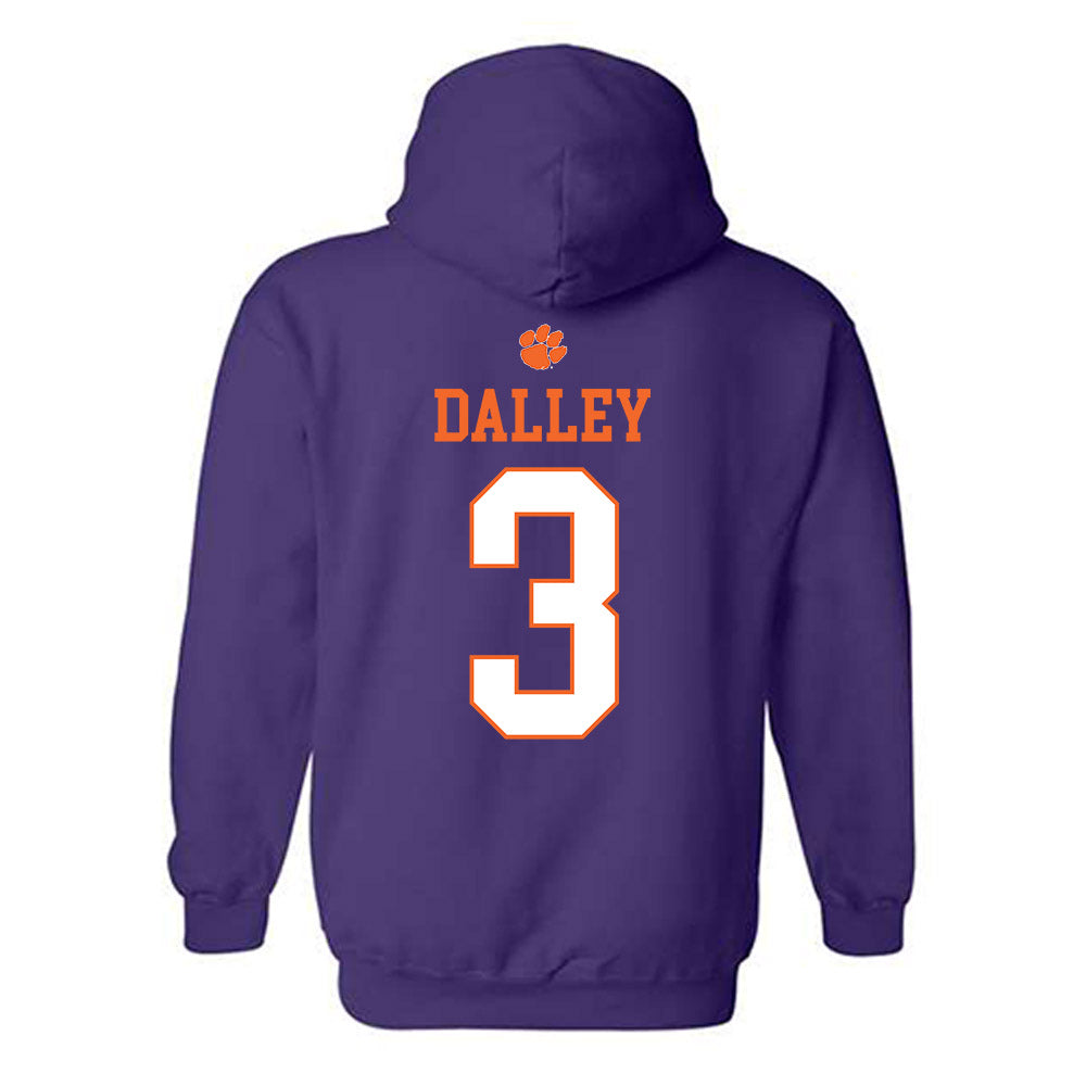 Clemson - NCAA Baseball : Ty Dalley - Classic Shersey Hooded Sweatshirt-1