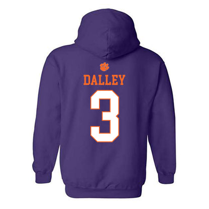 Clemson - NCAA Baseball : Ty Dalley - Classic Shersey Hooded Sweatshirt-1