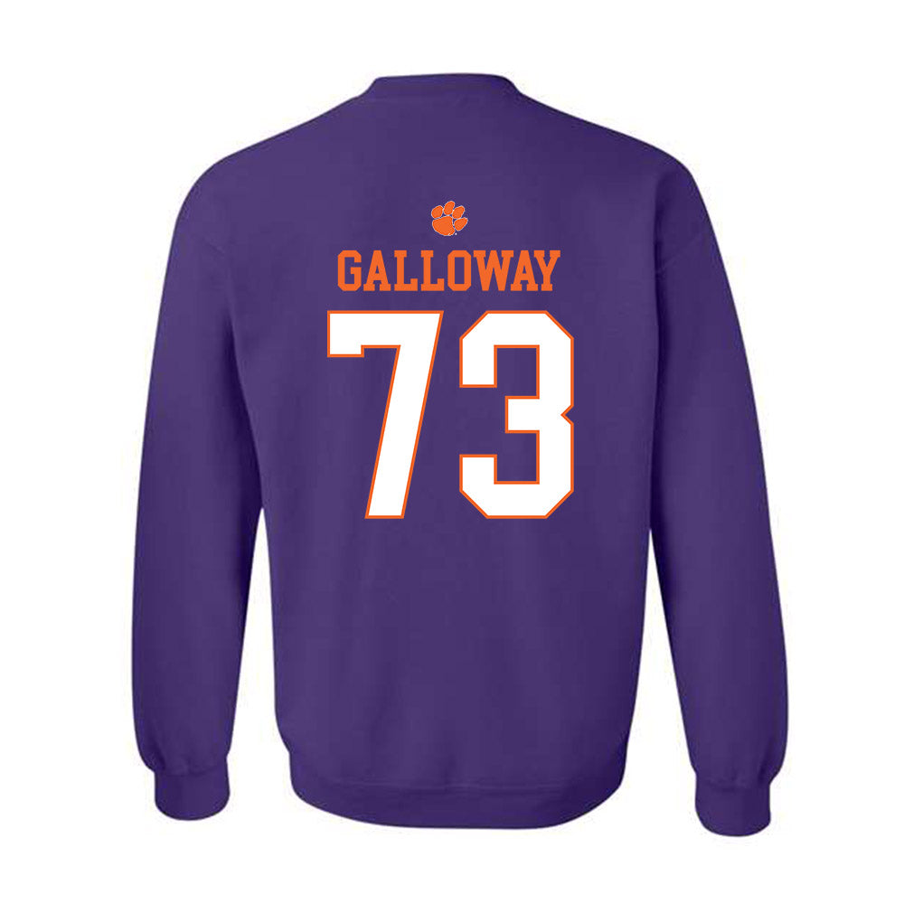 Clemson - NCAA Football : Hayes Galloway - Classic Shersey Crewneck Sweatshirt-1