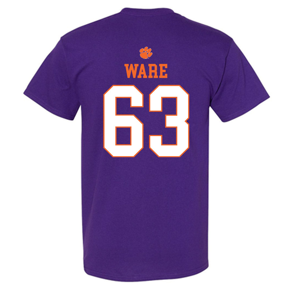 Clemson - NCAA Football : Easton Ware - Classic Shersey T-Shirt-1