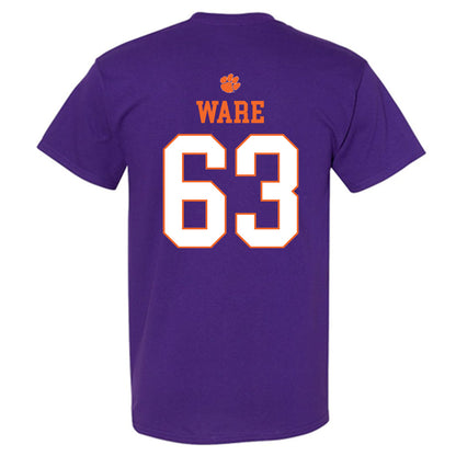 Clemson - NCAA Football : Easton Ware - Classic Shersey T-Shirt-1