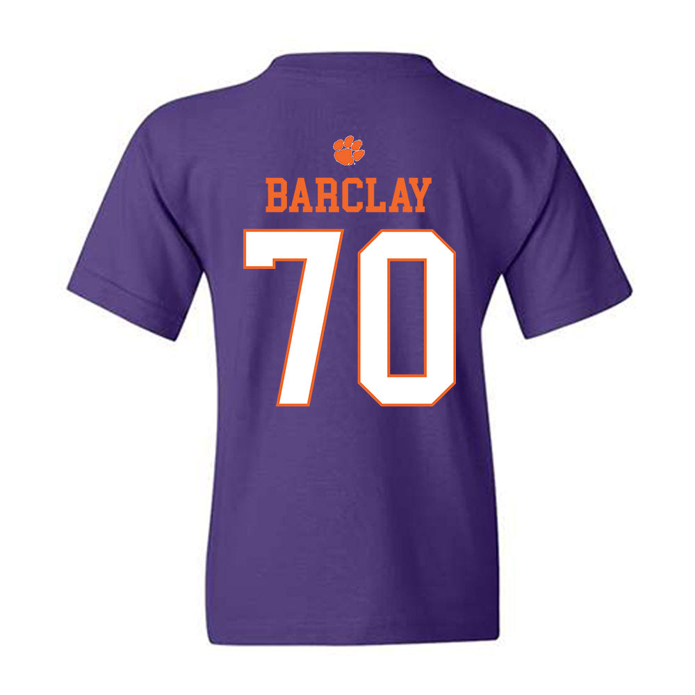 Clemson - NCAA Football : Chancellor Barclay - Classic Shersey Youth T-Shirt-1