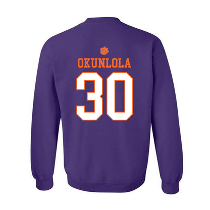 Clemson - NCAA Men's Soccer : Remi Okunlola - Classic Shersey Crewneck Sweatshirt-1