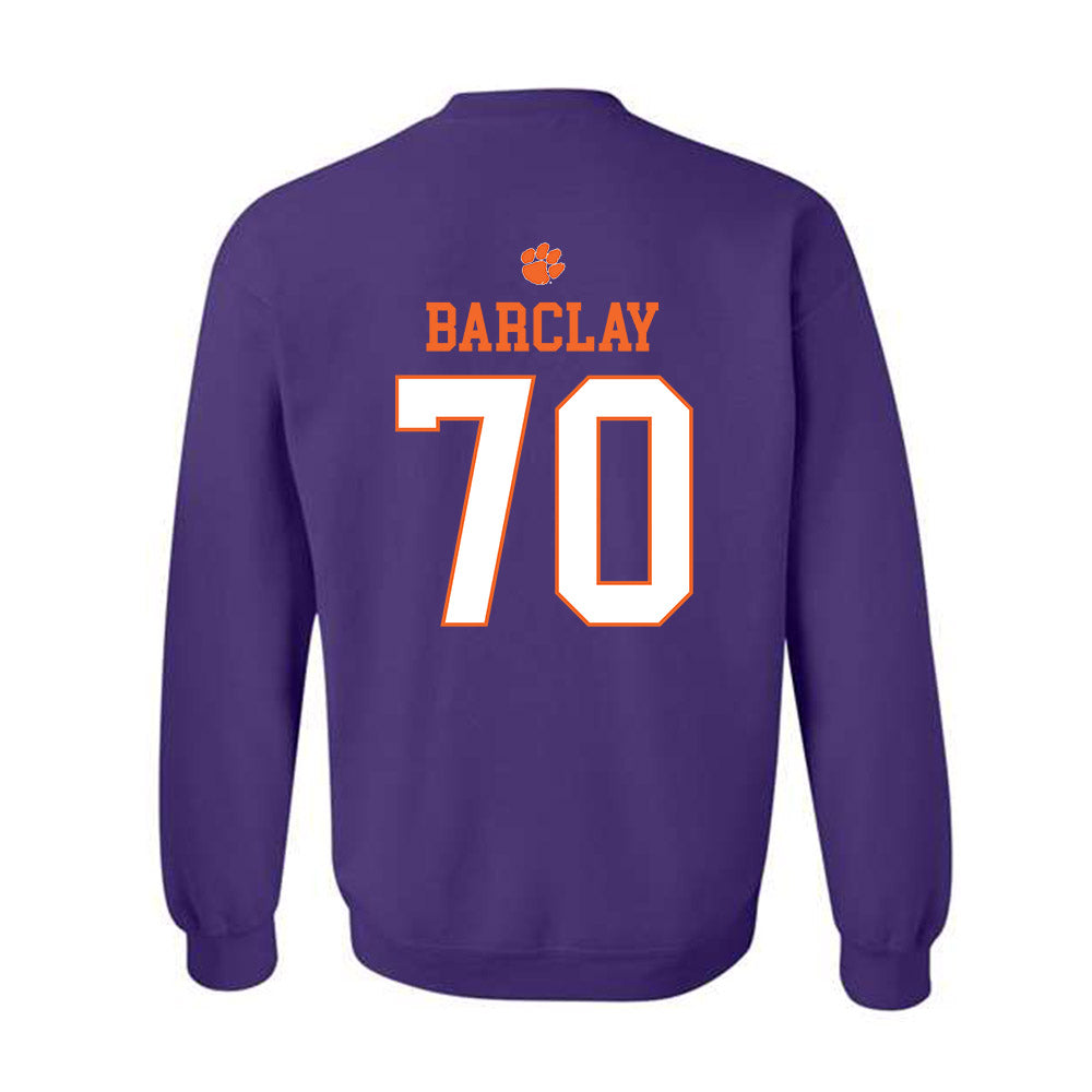 Clemson - NCAA Football : Chancellor Barclay - Classic Shersey Crewneck Sweatshirt-1