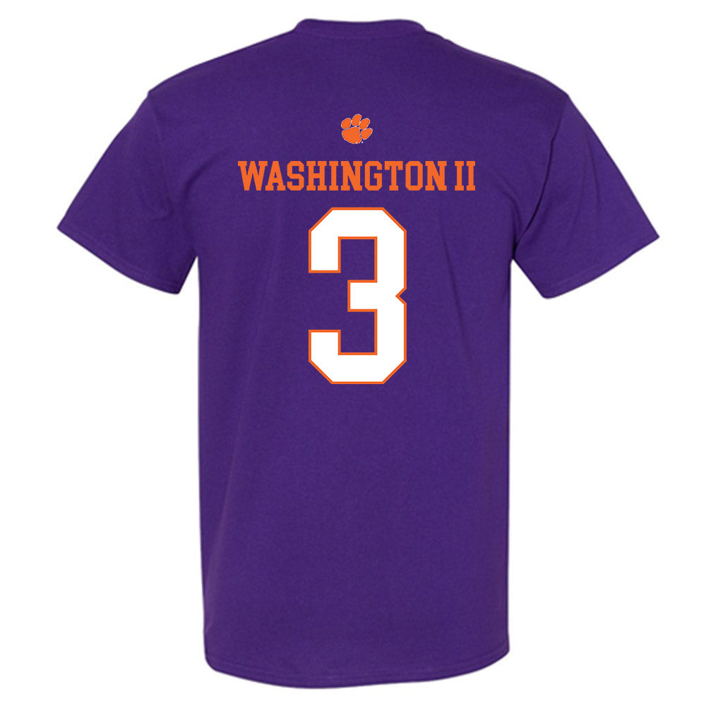 Clemson - NCAA Football : Elliot Washington II - Classic Shersey T-Shirt-1