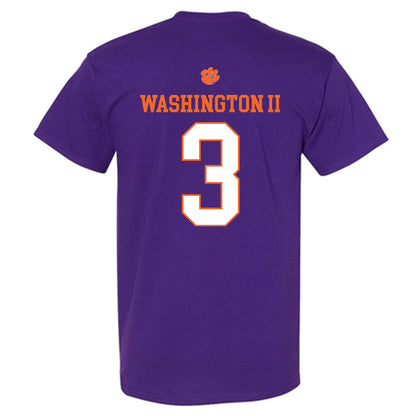 Clemson - NCAA Football : Elliot Washington II - Classic Shersey T-Shirt-1