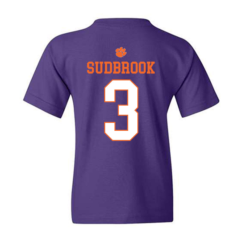 Clemson - NCAA Baseball : Troy Sudbrook - Classic Shersey Youth T-Shirt-1