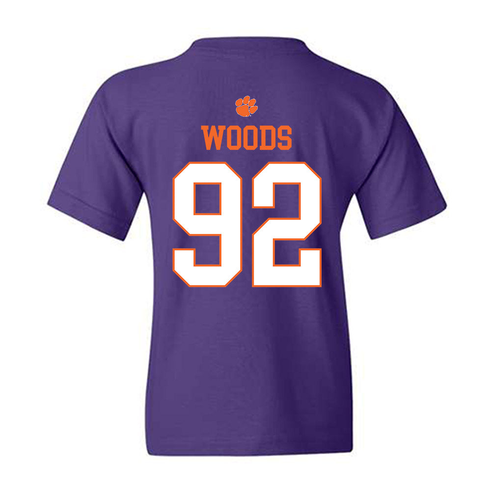 Clemson - NCAA Football : Davarrick Woods - Classic Shersey Youth T-Shirt-1