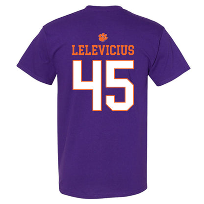 Clemson - NCAA Men's Basketball : Liutauras Lelevicius - Classic Shersey T-Shirt-1