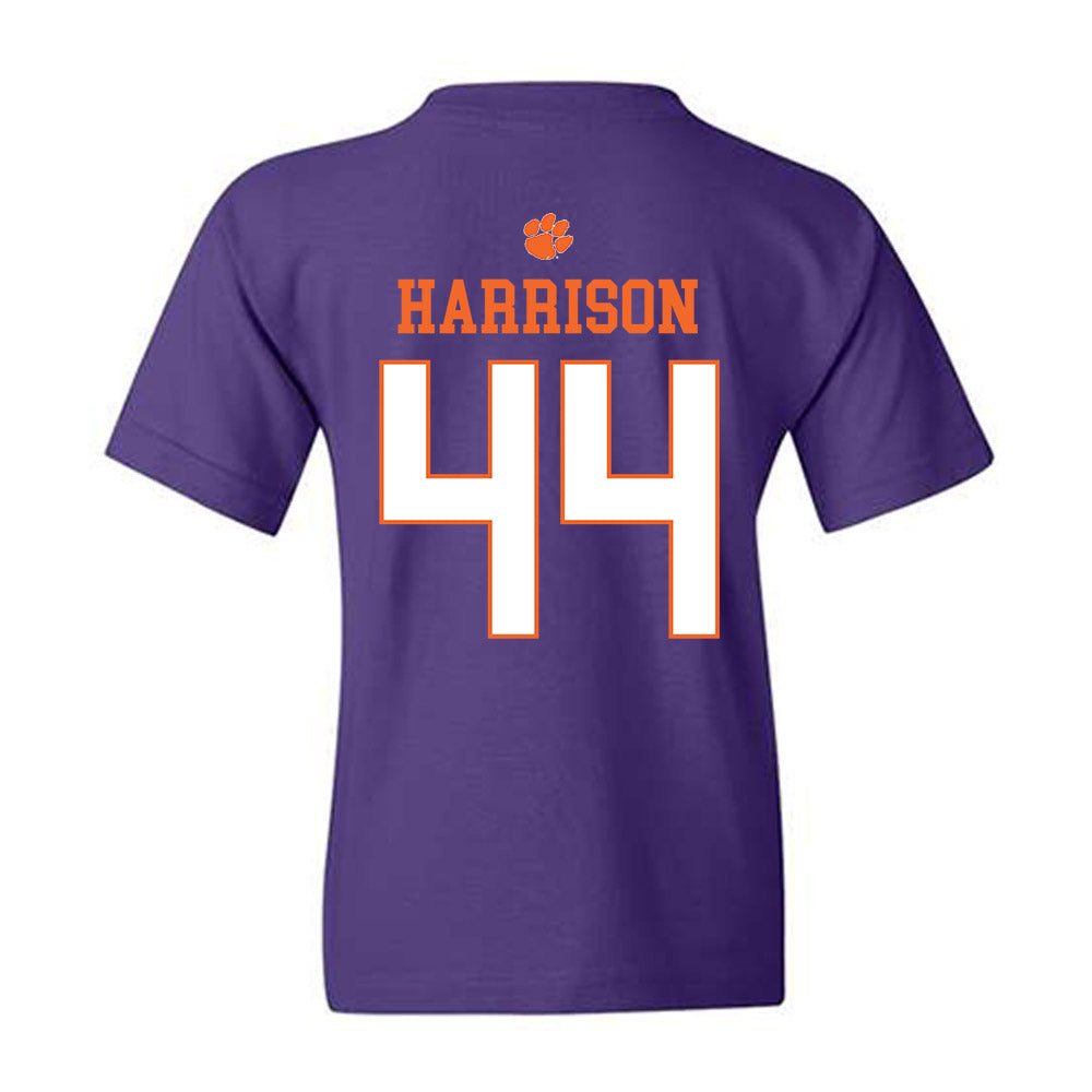 Clemson - NCAA Baseball : Dylan Harrison - Classic Shersey Youth T-Shirt-1