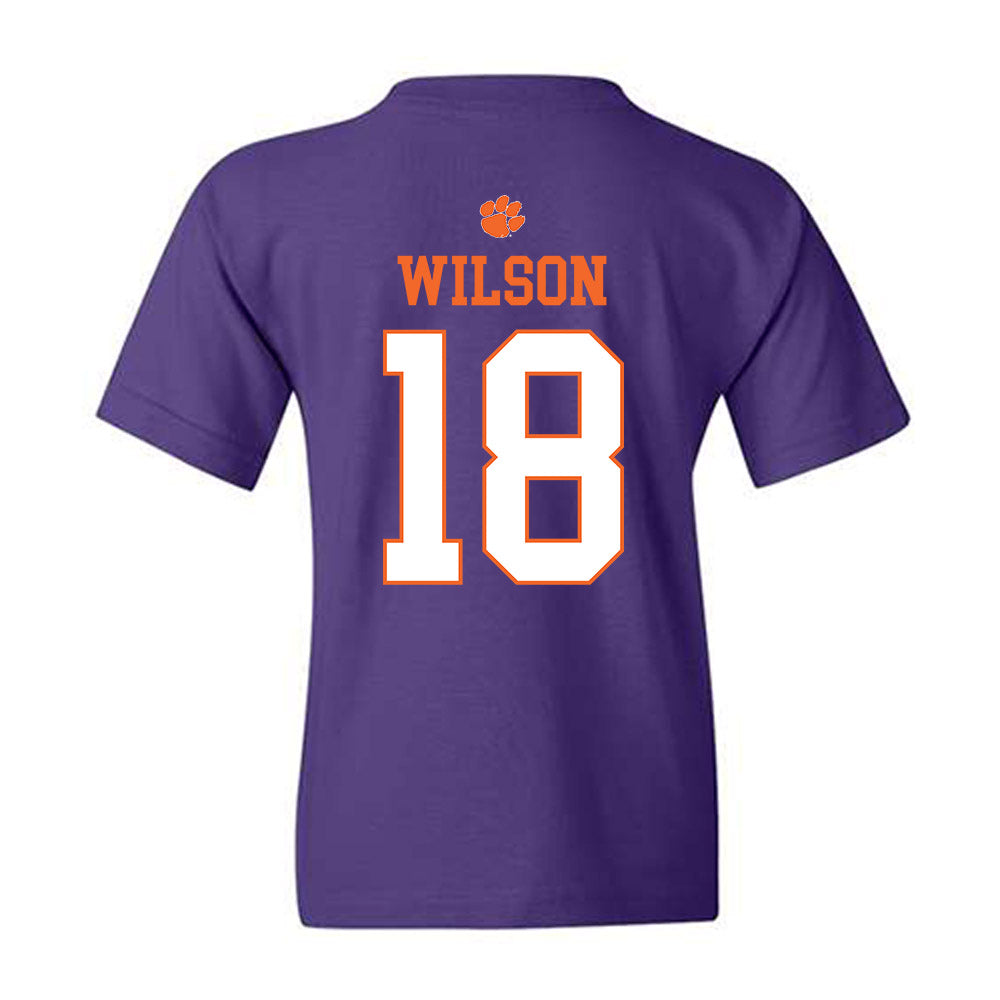 Clemson - NCAA Football : Tayveon Wilson - Classic Shersey Youth T-Shirt-1