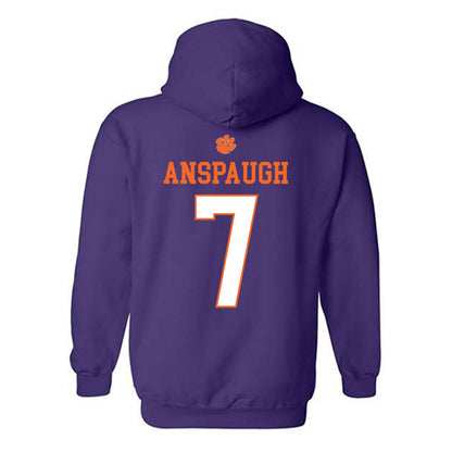 Clemson - NCAA Women's Volleyball : Madison Anspaugh - Classic Shersey Hooded Sweatshirt-1
