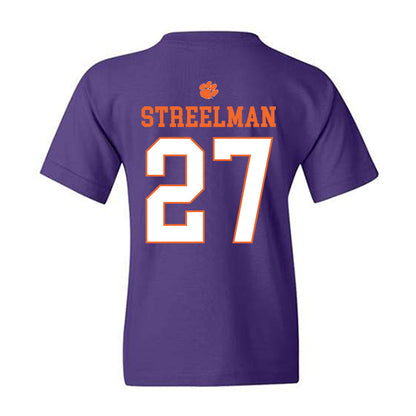 Clemson - NCAA Men's Soccer : Seamus Streelman - Classic Shersey Youth T-Shirt-1