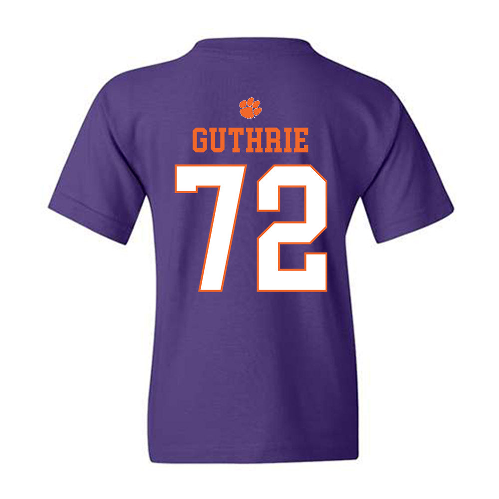 Clemson - NCAA Football : Adam Guthrie - Classic Shersey Youth T-Shirt-1