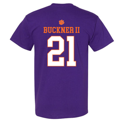 Clemson - NCAA Men's Basketball : Ace Buckner II - Classic Shersey T-Shirt-1