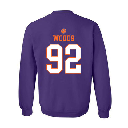 Clemson - NCAA Football : Davarrick Woods - Classic Shersey Crewneck Sweatshirt-1
