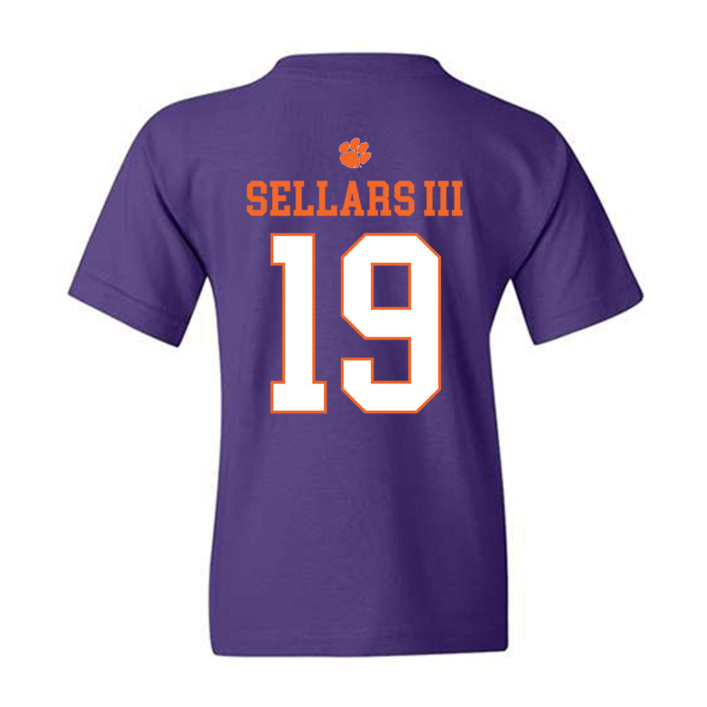 Clemson - NCAA Football : Gordon Sellars III - Classic Shersey Youth T-Shirt-1