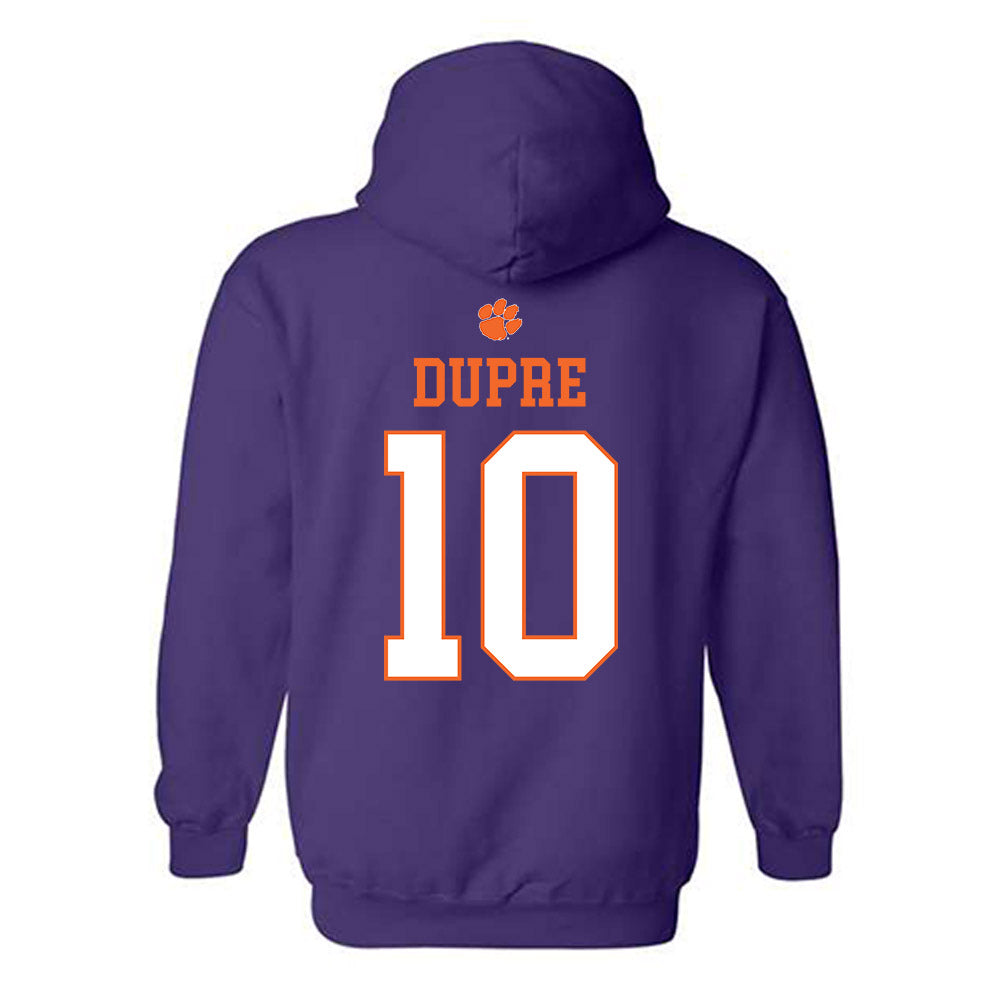 Clemson - NCAA Women's Soccer : Sierra Dupre - Classic Shersey Hooded Sweatshirt-1